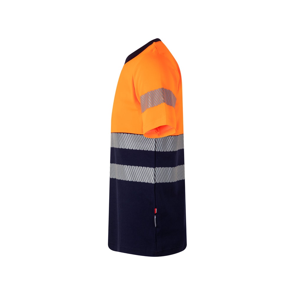VL BASTET. T-shirt piqué bicolore (150g/m²), en coton (55%) et polyester (45%)