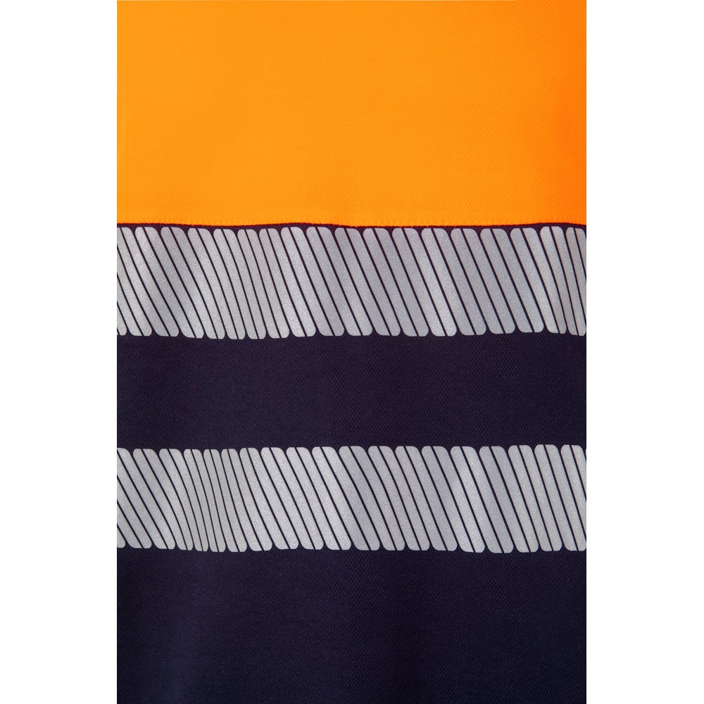 VL BASTET. T-shirt piqué bicolore (150g/m²), en coton (55%) et polyester (45%)