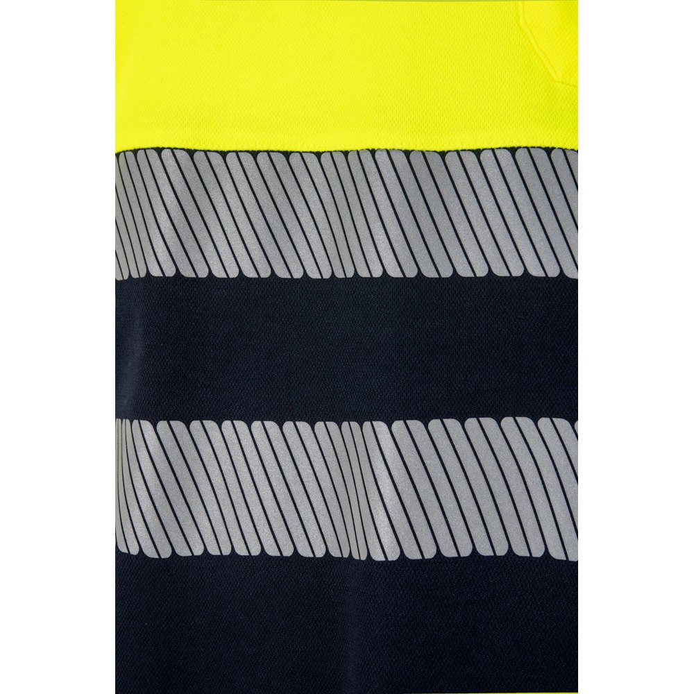 VL ACHELOUS. Polo piqué bicolore (150g/m²) à manches courtes, en coton (55%) et polyester (45%)