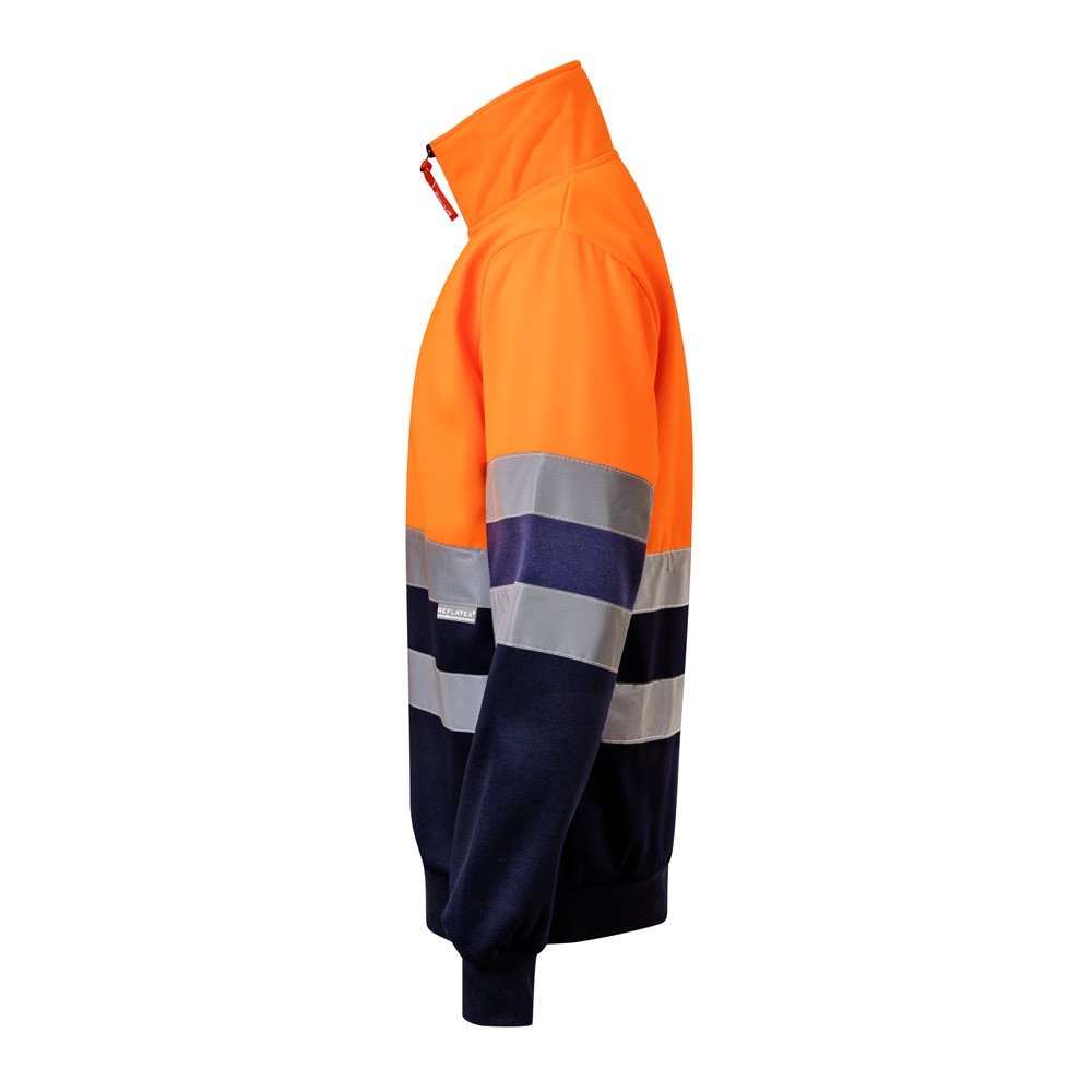 VL THOR. Sweatshirt bicolore (300g/m²) en polyester éponge (100%)