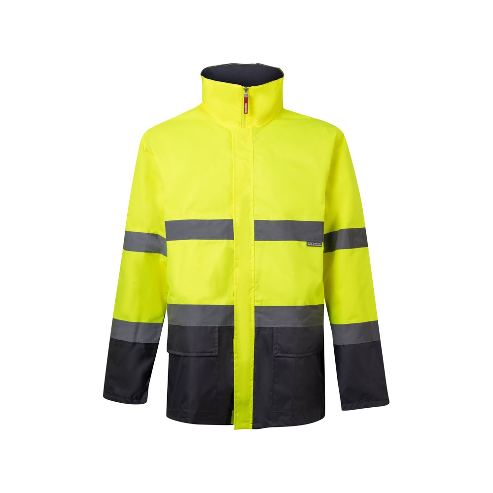 VL THEMIS LARGE. Parka bicolor (190g/m²), em poliéster (100%), com revestimento em PU
