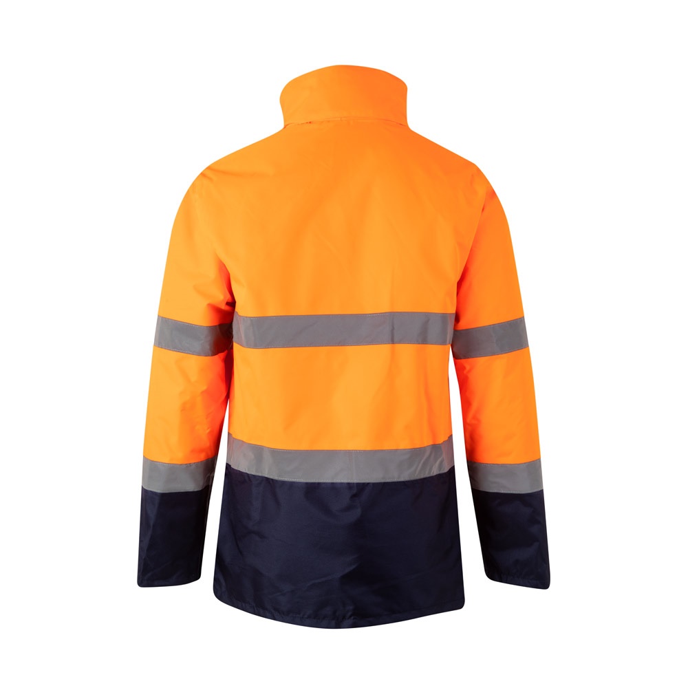 VL THEMIS LARGE. Parka bicolore (190g/m²), en polyester (100%), avec finition PU