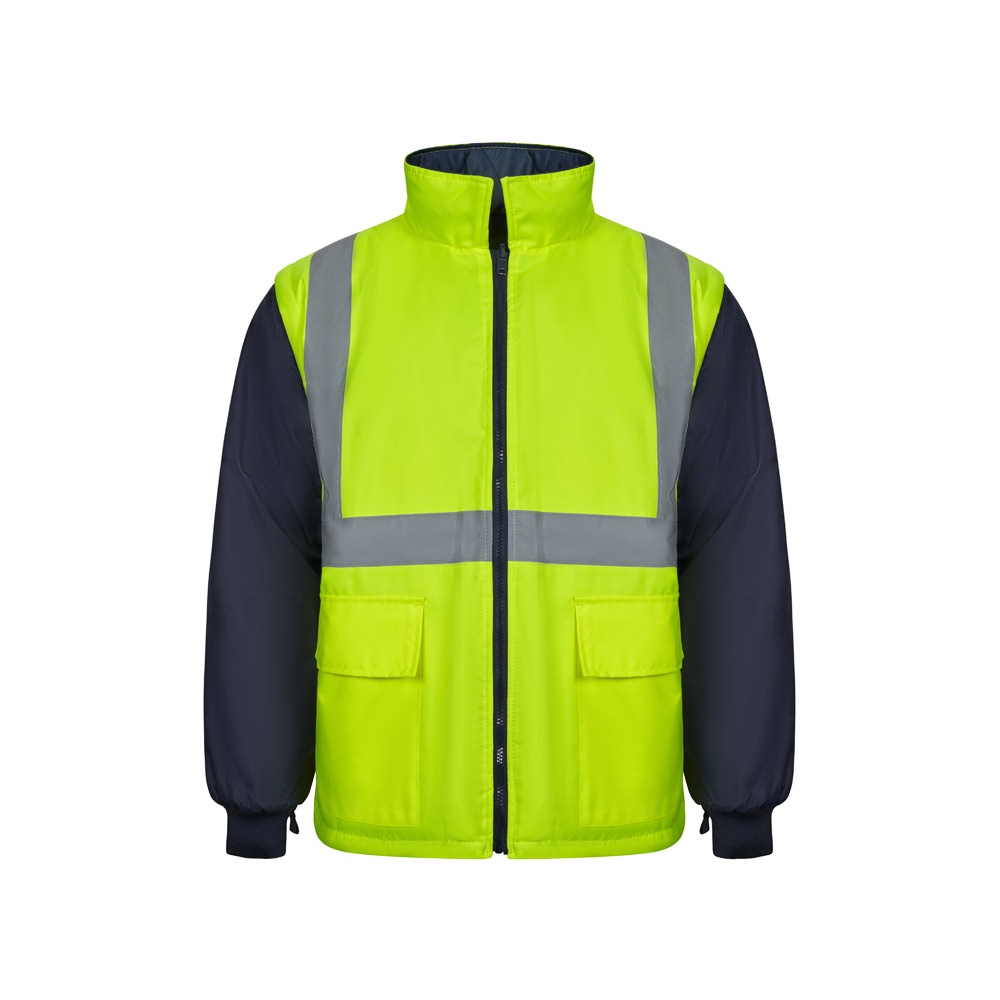 VL JUNO. Parka 4 en 1 bicolore (180g/m²), en polyester (100%), avec finition PU
