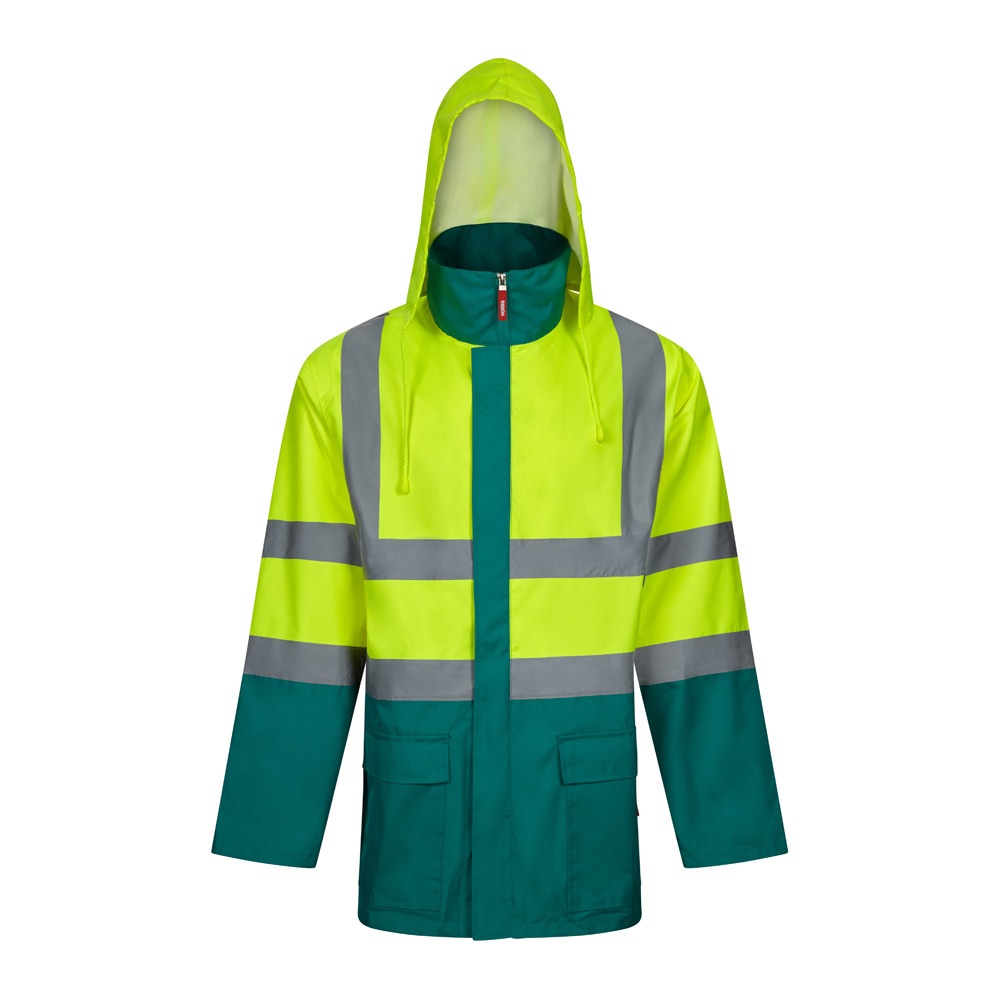 VL JUNO. Parka 4 en 1 bicolore (180g/m²), en polyester (100%), avec finition PU