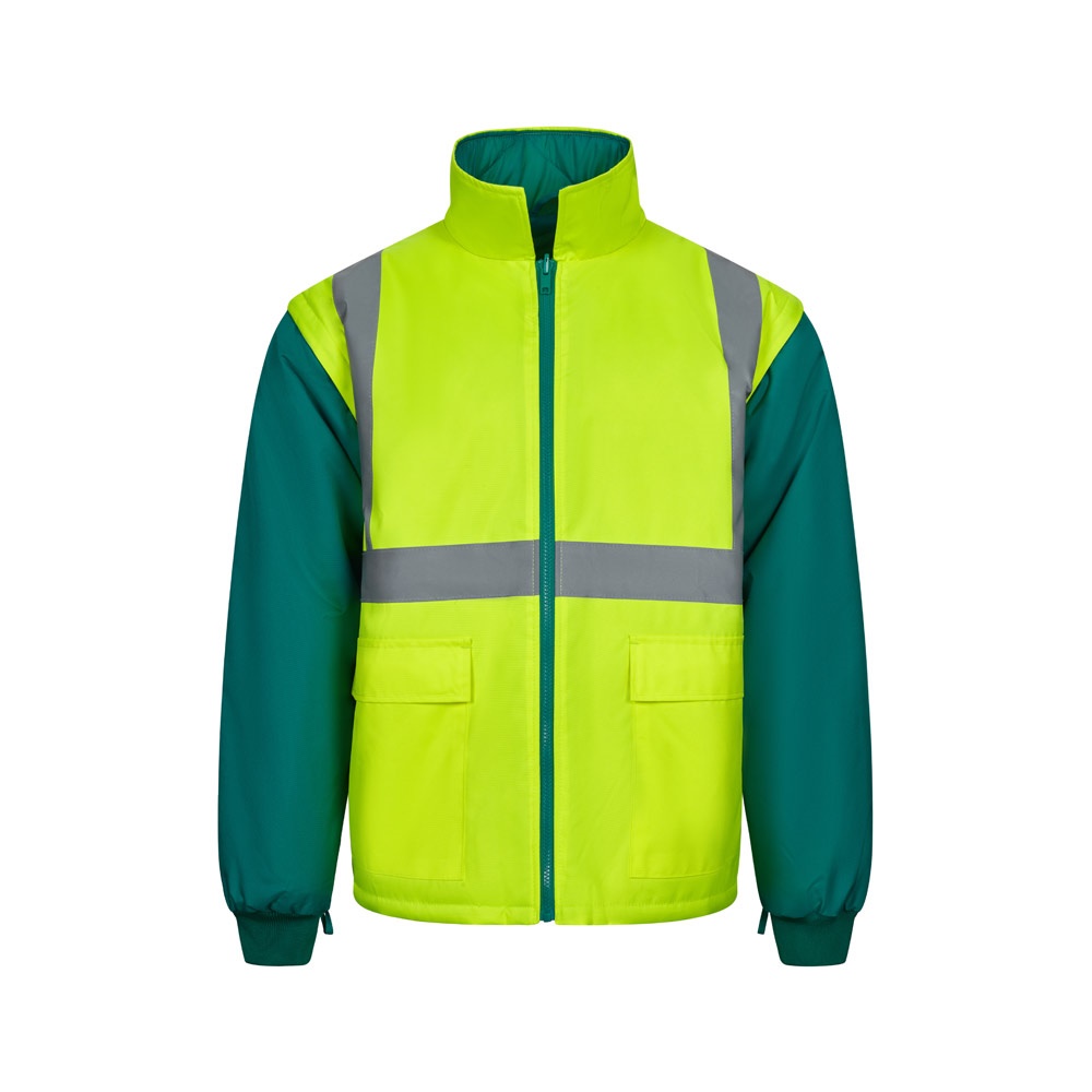 VL JUNO. Parka 4 en 1 bicolore (180g/m²), en polyester (100%), avec finition PU