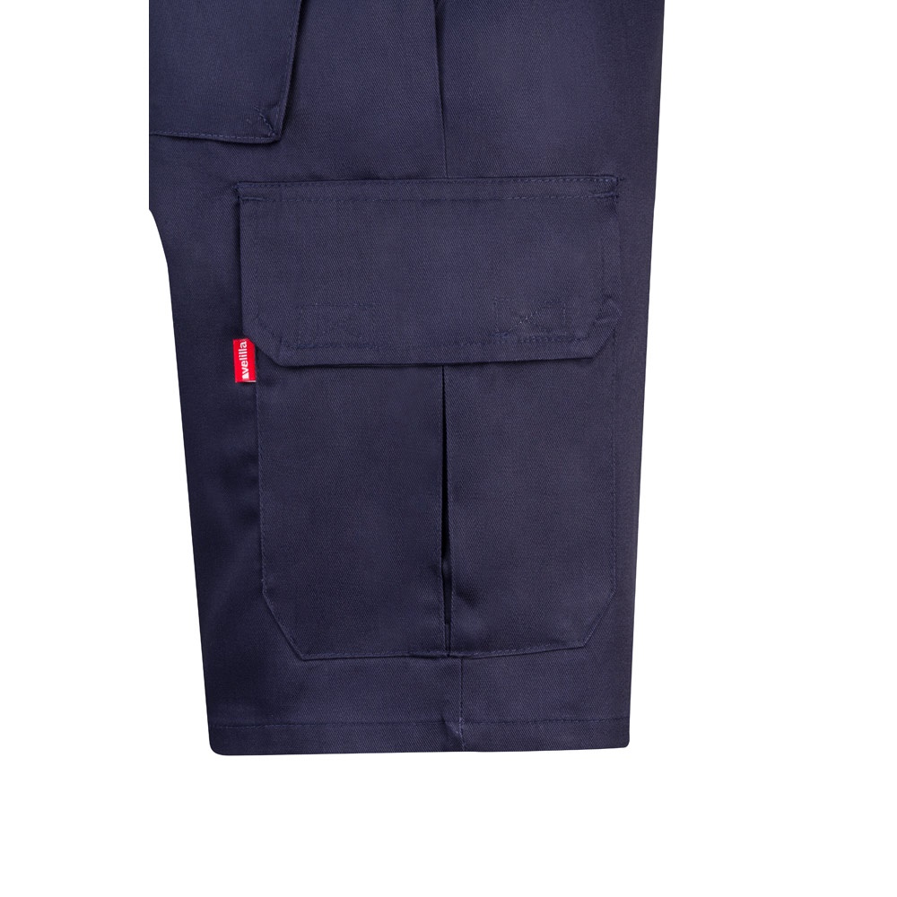 VL CHIONE. Bermuda sergé, multipoches (200g/m²), en coton (35%) et polyester (65%)