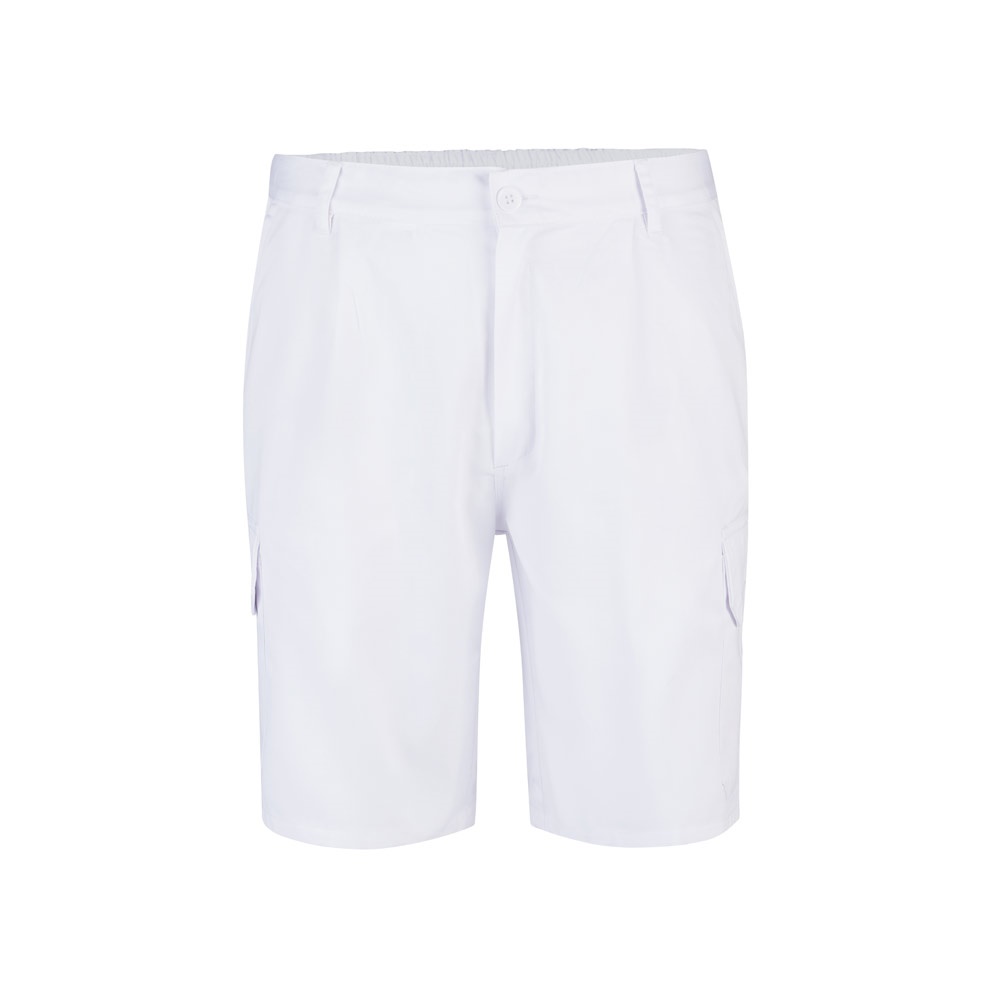 VL CHIONE. Bermudas em sarja multibolsos (200g/m²), em algodão (35%) e poliéster (65%)