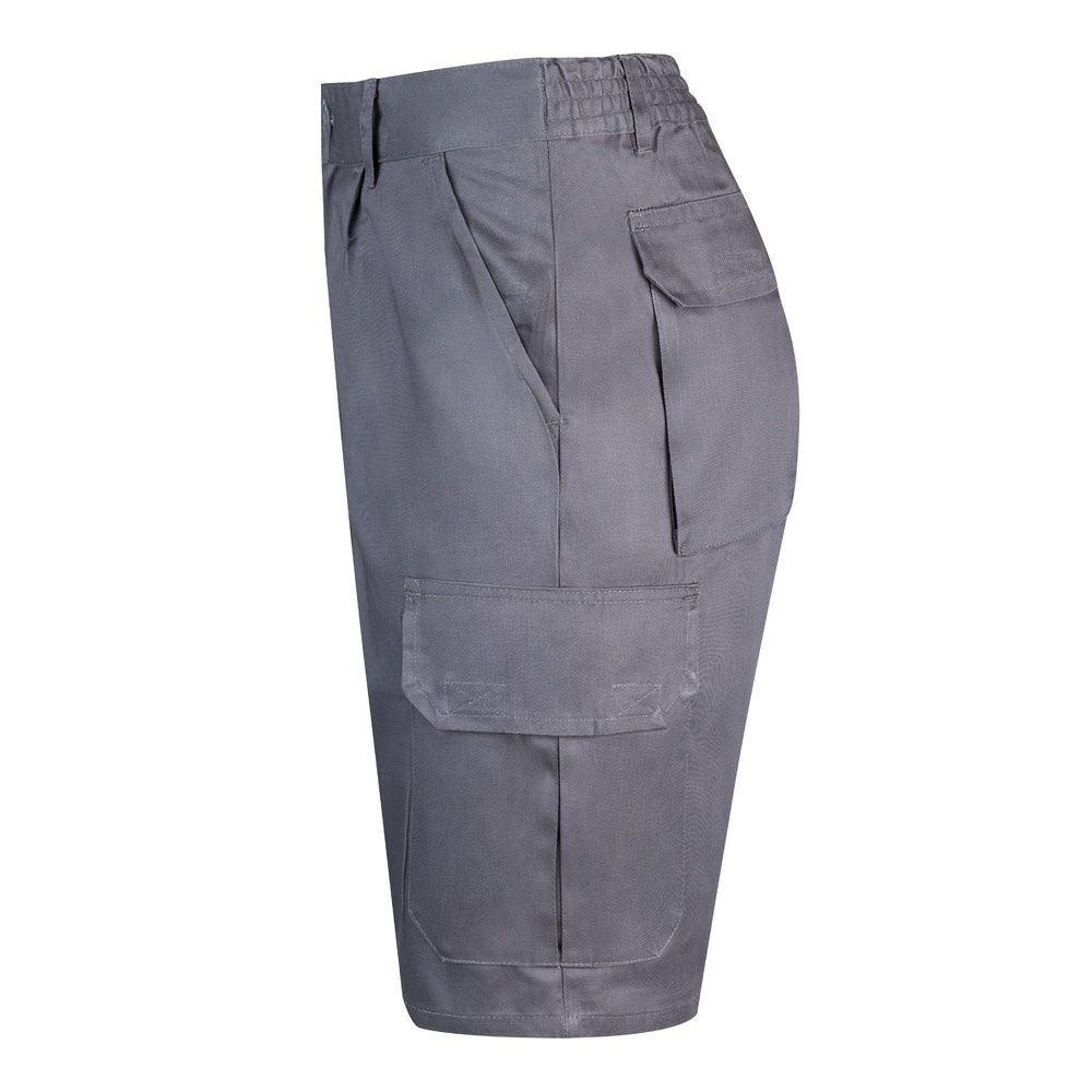 VL CHIONE. Bermuda sergé, multipoches (200g/m²), en coton (35%) et polyester (65%)