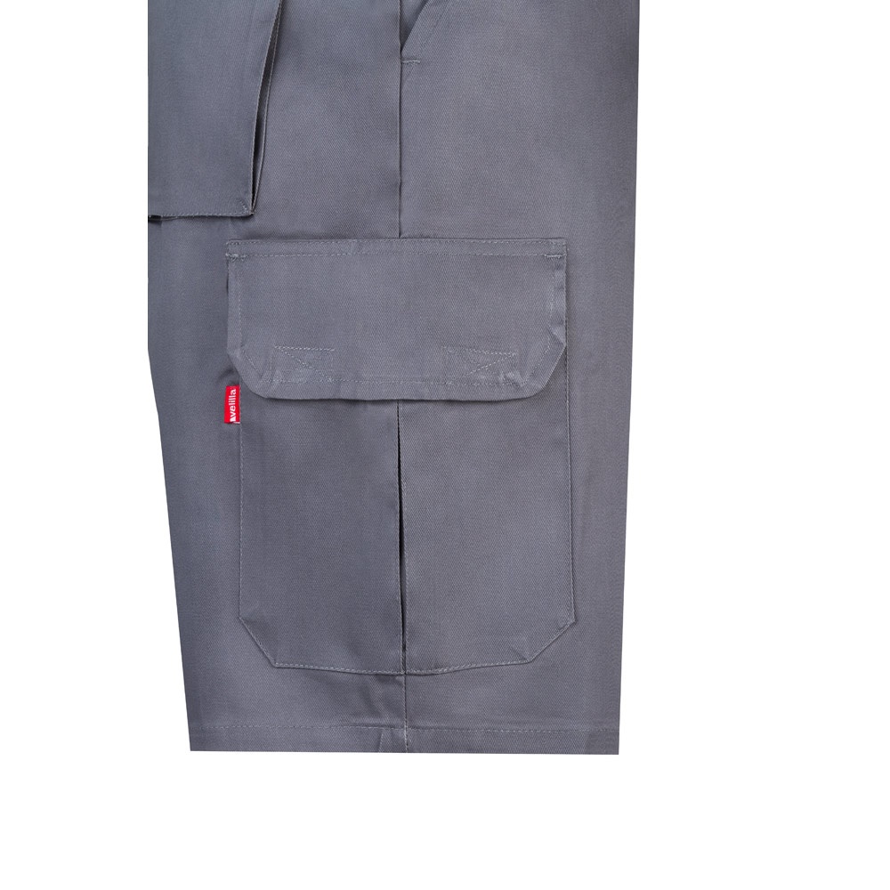 VL CHIONE. Bermuda sergé, multipoches (200g/m²), en coton (35%) et polyester (65%)