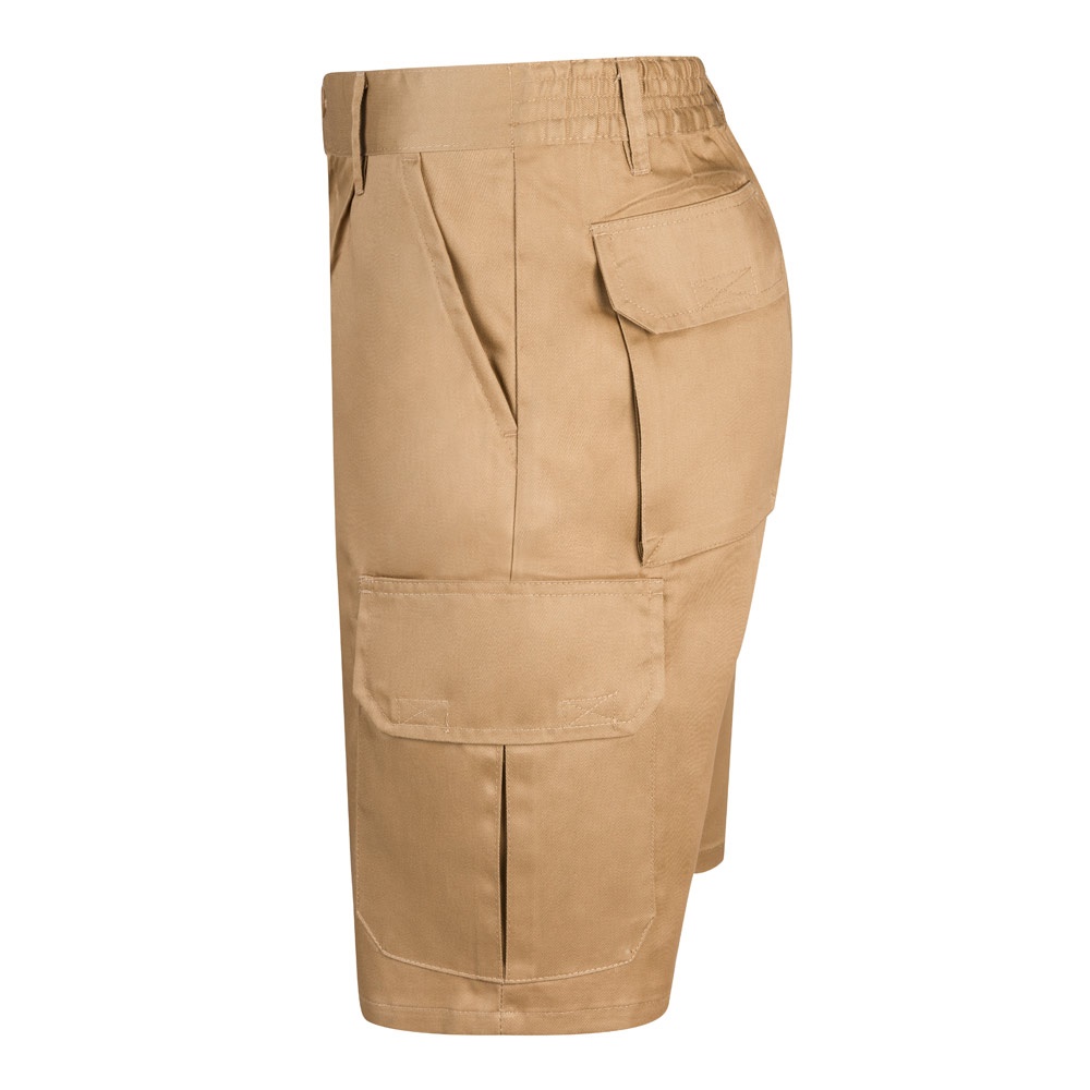 VL CHIONE. Bermuda sergé, multipoches (200g/m²), en coton (35%) et polyester (65%)
