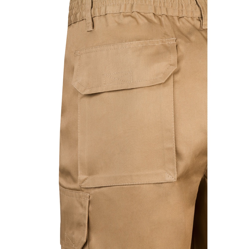 VL CHIONE. Bermuda sergé, multipoches (200g/m²), en coton (35%) et polyester (65%)