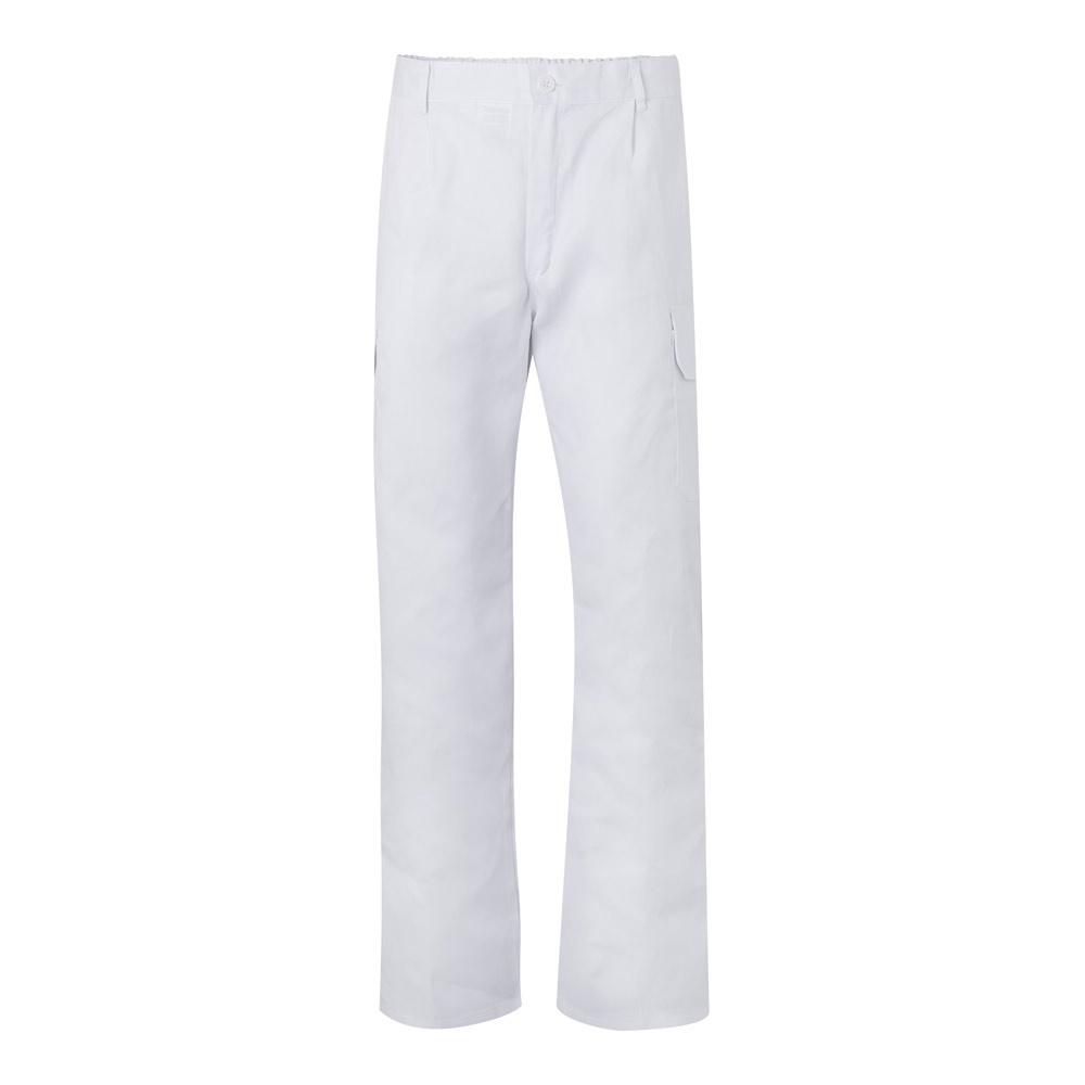 VL MABON. Calças em sarja (200g/m²) multibolsos,em algodão (35%) e poliéster (65%)