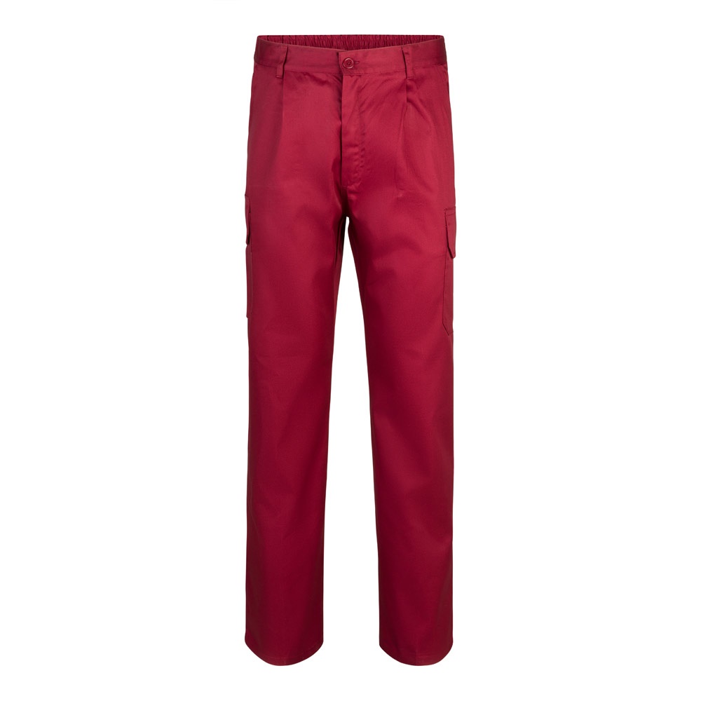 VL MABON. Calças em sarja (200g/m²) multibolsos,em algodão (35%) e poliéster (65%)