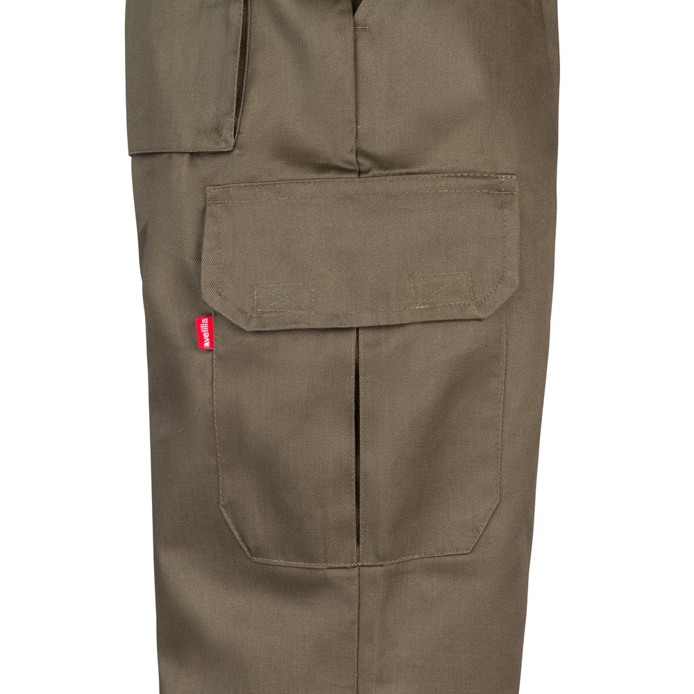VL MABON. Pantalon sergé, multipoches (200g/m²), en coton (35%) et polyester (65%)