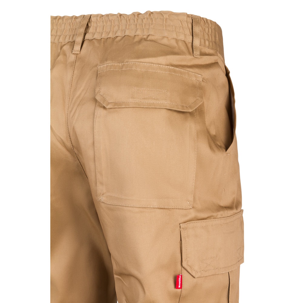 VL MABON. Pantalon sergé, multipoches (200g/m²), en coton (35%) et polyester (65%)