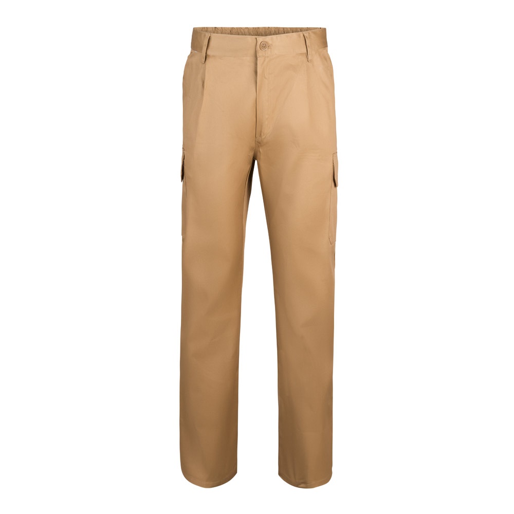 VL MABON. Calças em sarja (200g/m²) multibolsos,em algodão (35%) e poliéster (65%)