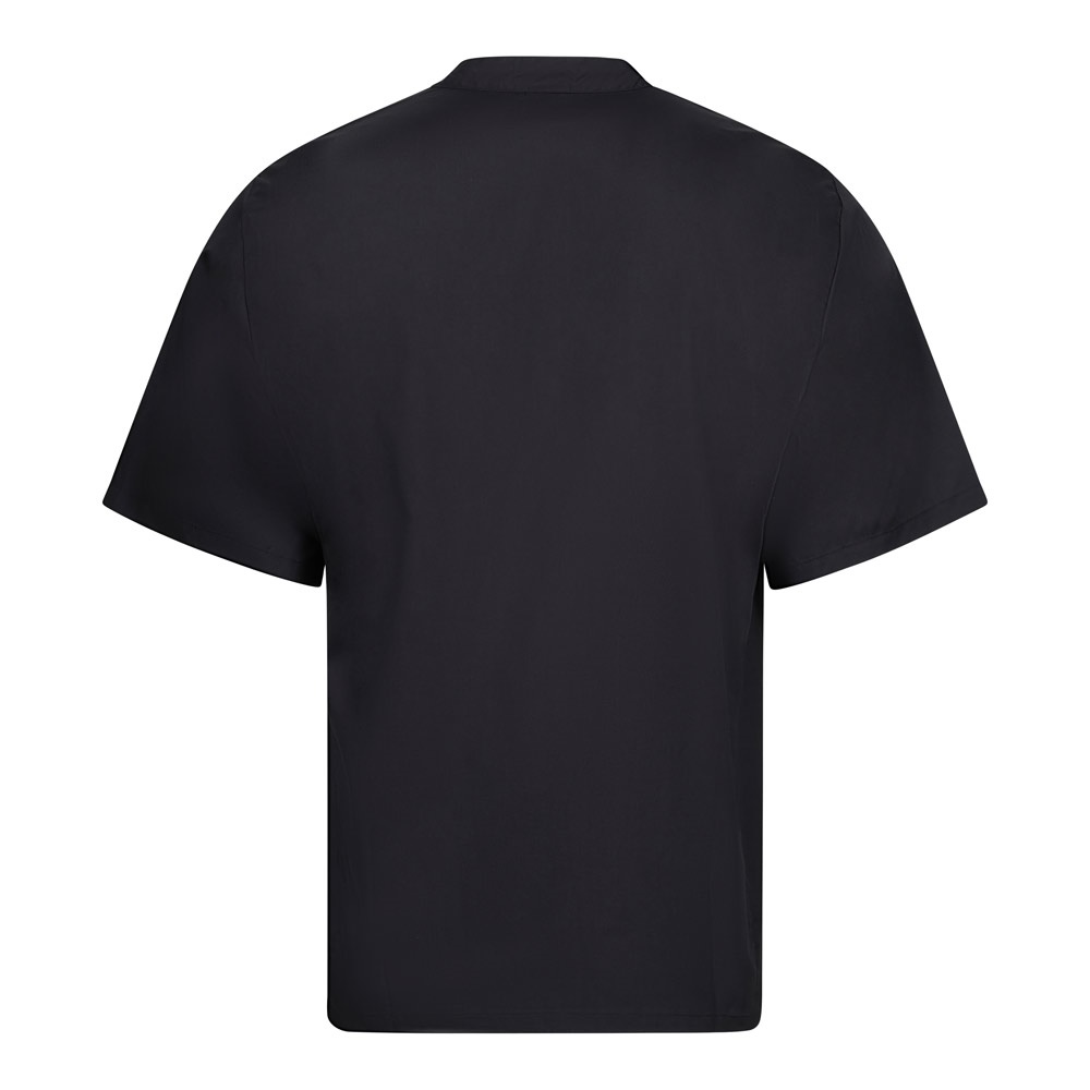 VL DURGA. Veste de cuisine à manches courtes en popeline (110g/m²), en coton (35%) et polyester (65%)