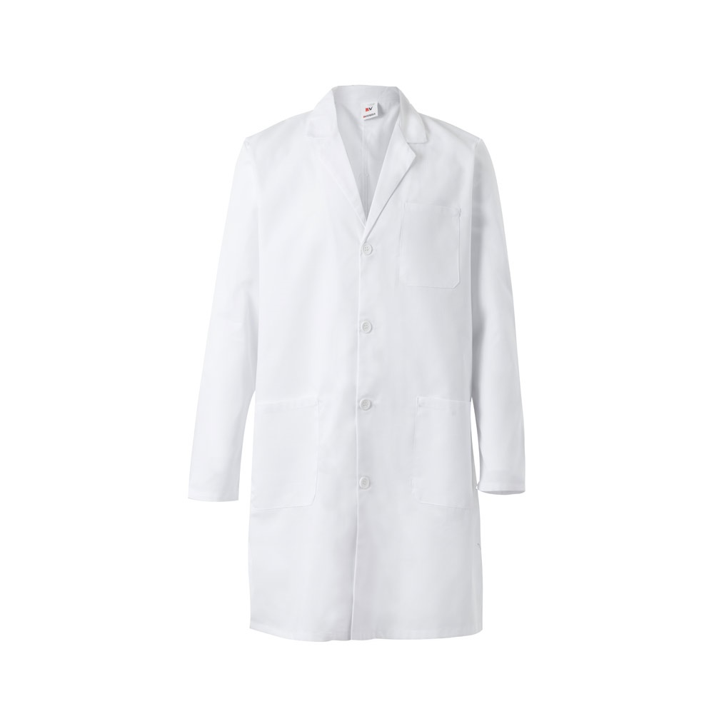 VL OGUN. Bata de sarja (180g/m²), em algodão (20%) e poliéster (80%)