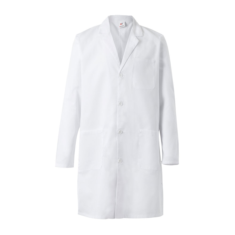 VL OGUN. Bata de sarja (180g/m²), em algodão (20%) e poliéster (80%)