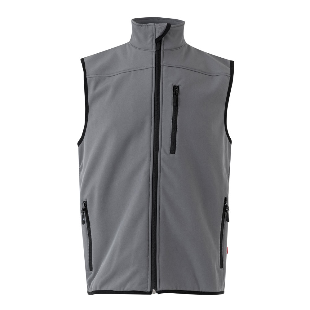 VL VARUNA. Colete soft shell (280g/m²), com forro polar, em poliéster (94%) e elastano (6%)
