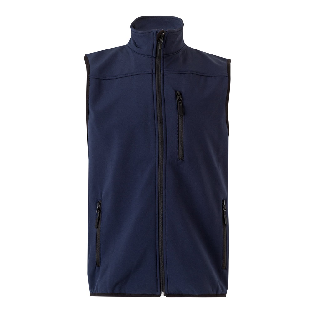 VL VARUNA. Colete soft shell (280g/m²), com forro polar, em poliéster (94%) e elastano (6%)