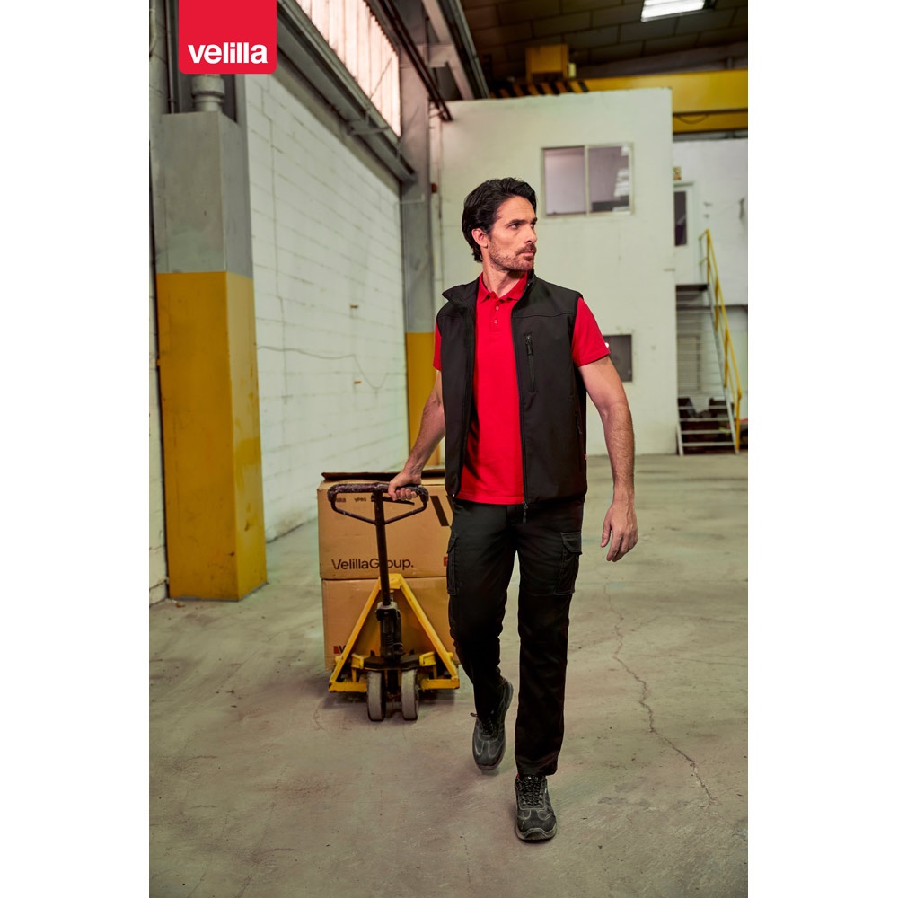 VL VARUNA. Gilet soft shell (280g/m²), avec doublure polaire, en polyester (94%) et élasthanne (6%)