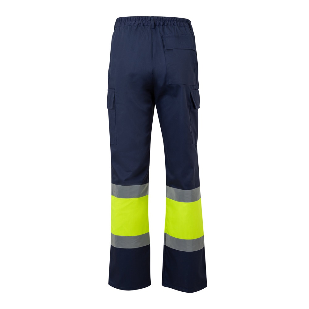 VL ARTEMIS. Pantalon bicolore en sergé (190g/m²), en coton (20%) et polyester (80%)