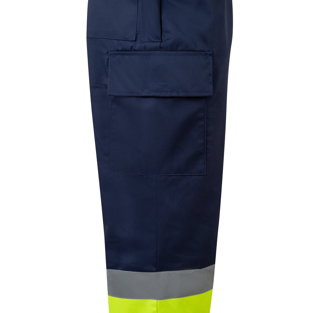 VL ARTEMIS. Pantalon bicolore en sergé (190g/m²), en coton (20%) et polyester (80%)