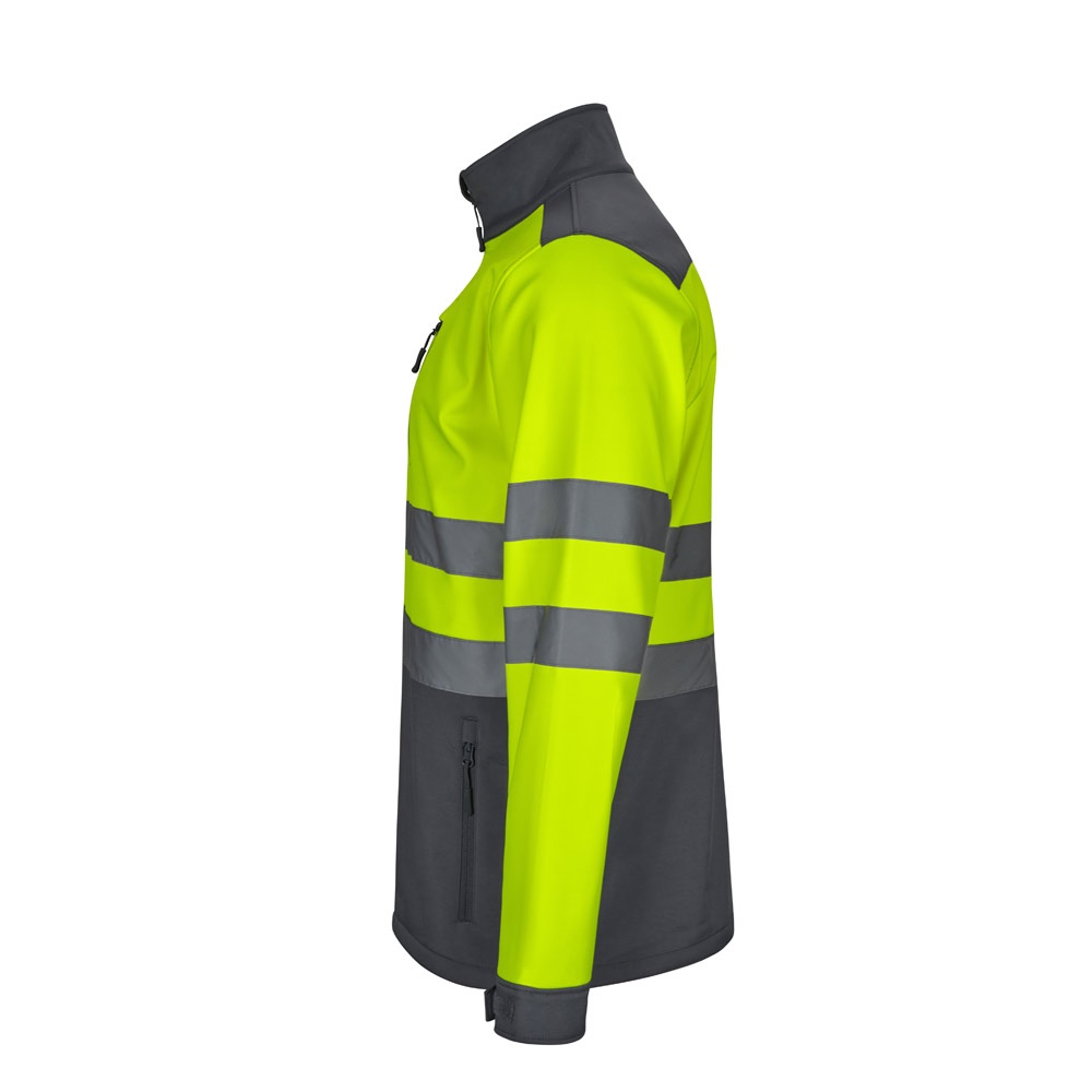 VL HESTIA. Veste soft shell bicolore (280g/m²), en polyester (96%) et élasthanne (4%)