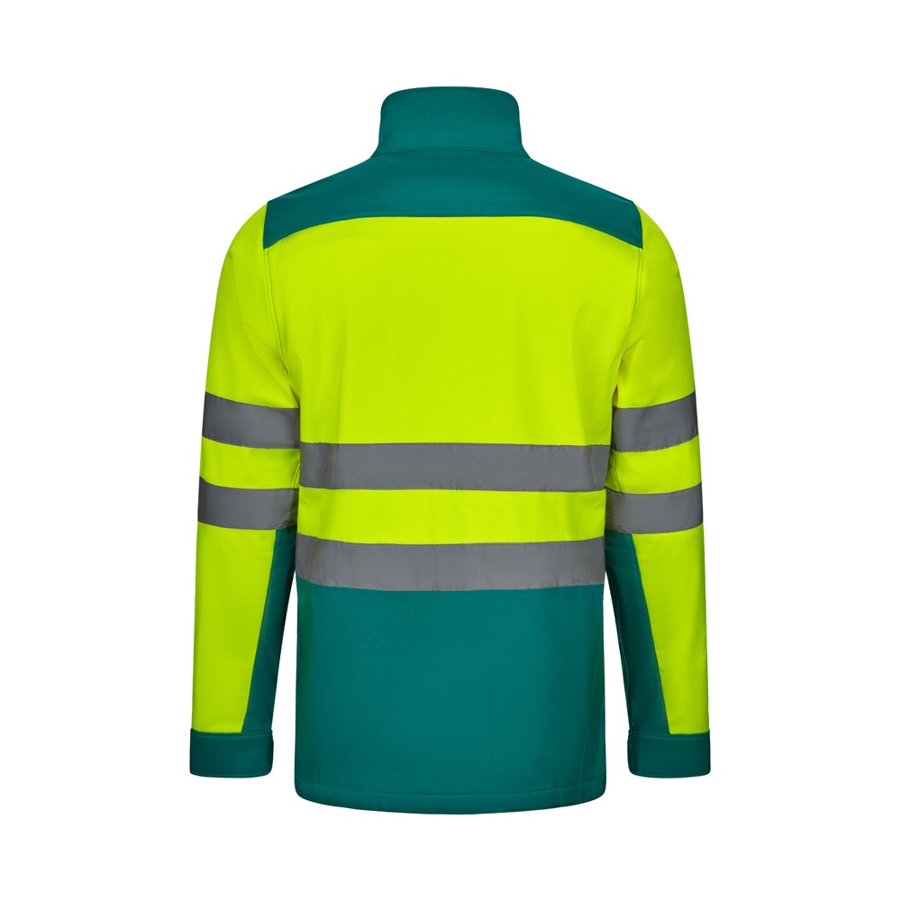 VL HESTIA. Veste soft shell bicolore (280g/m²), en polyester (96%) et élasthanne (4%)