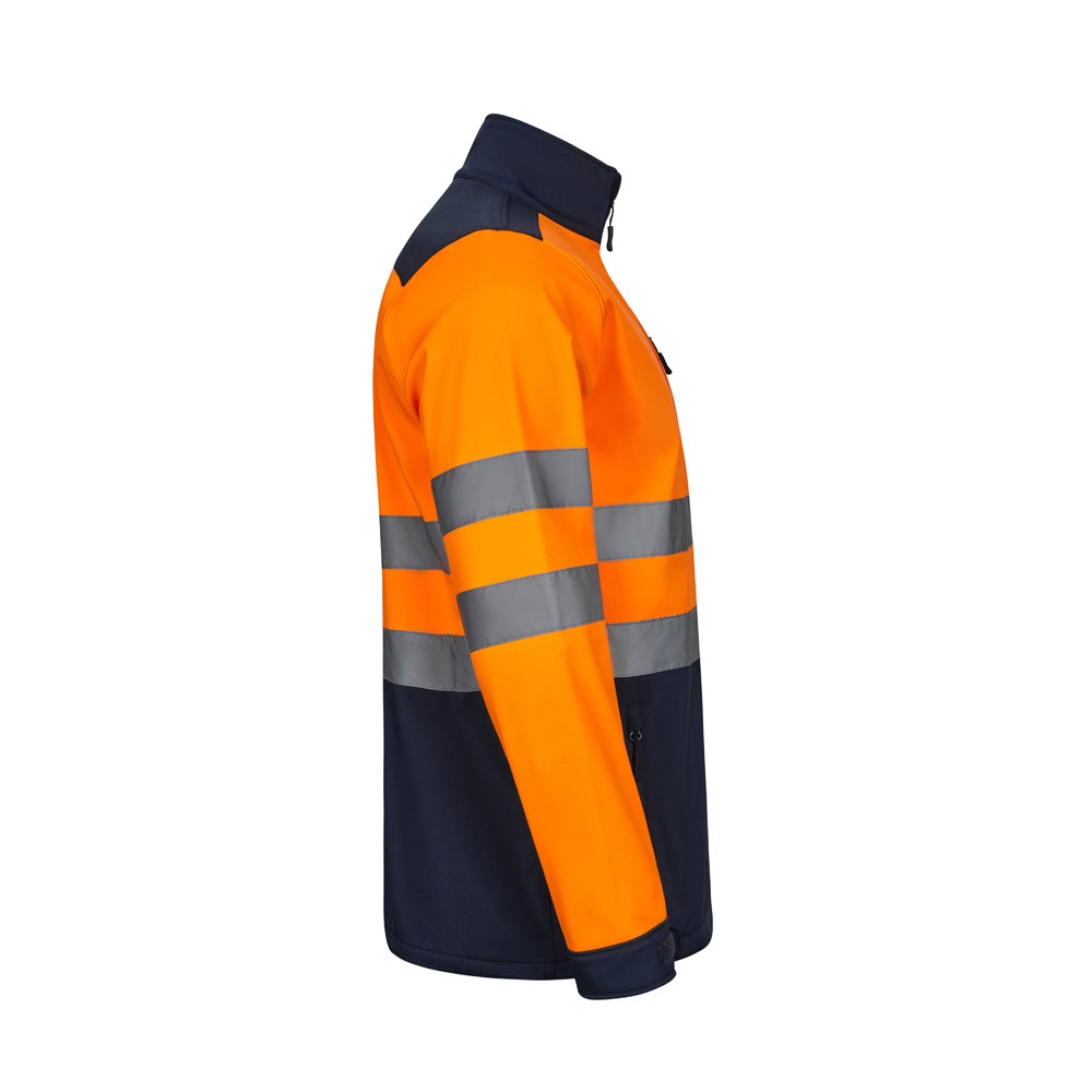VL HESTIA LARGE. Veste soft shell bicolore (280g/m²), doublée polaire et membrane TPU, en polyester (96%) et élasthanne (4%)