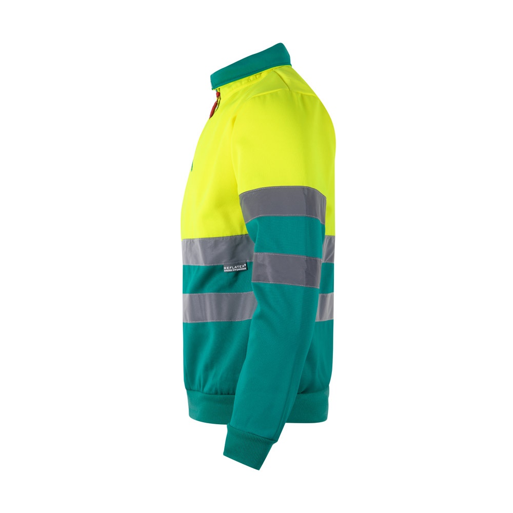 VL THOR LARGE. Sweatshirt bicolore (300g/m²) en polyester éponge (100%)