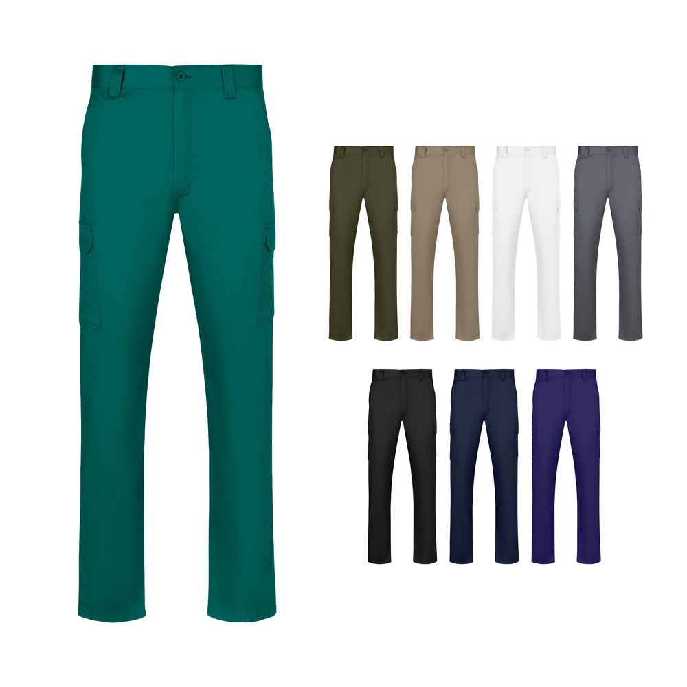 VL HERMES. Calças de sarja (190 g/m²) com vários bolsos