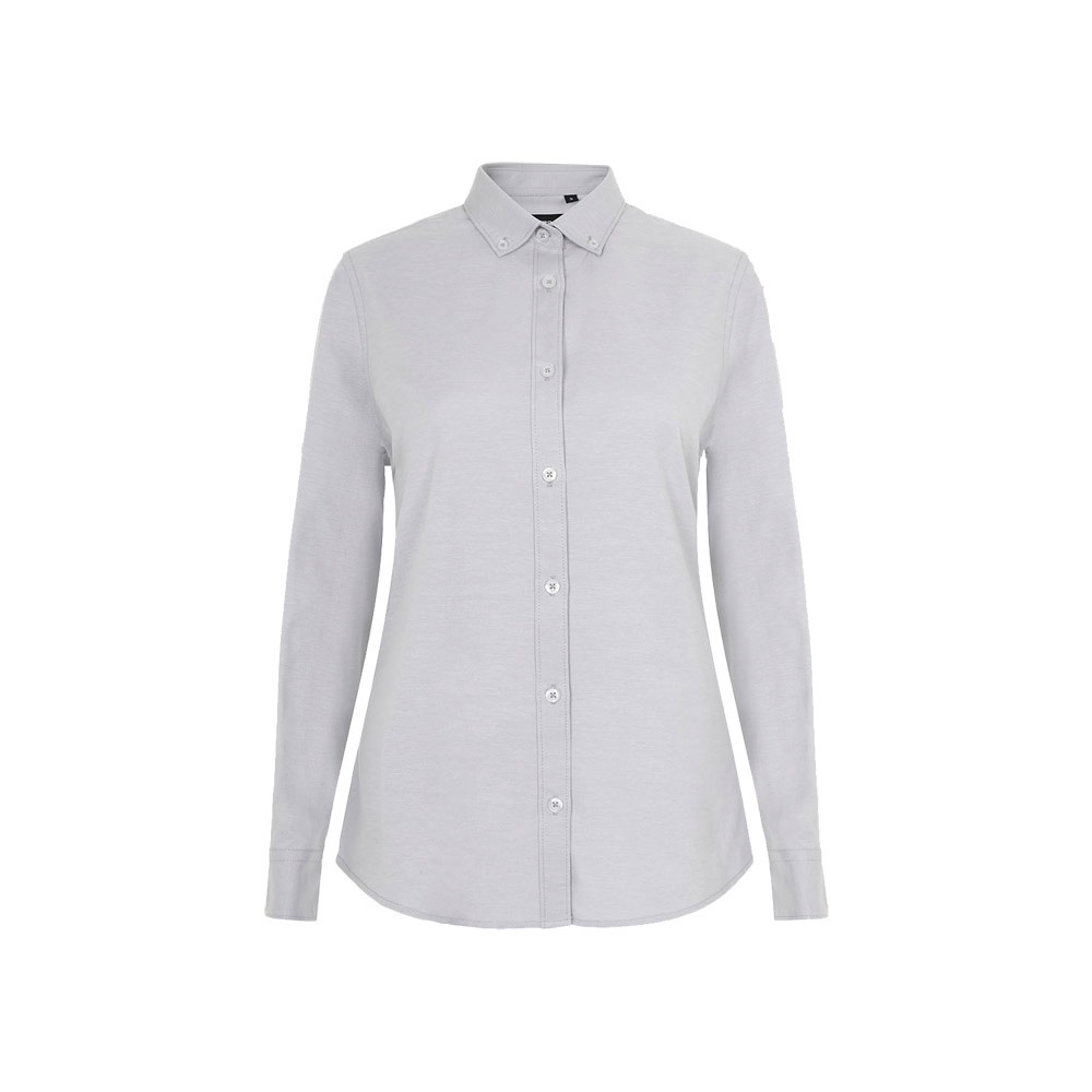 VL PRITHVI WOMEN. Camisa Oxford (180 g/m²) para mulher em algodão (50%), poliéster (45%) e elastano (5%)