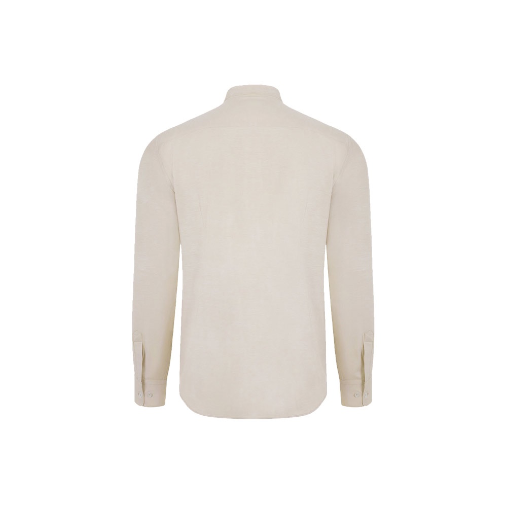 VL PRITHVI MAN. Chemise Oxford pour homme (180 g/m²) en coton (50 %), polyester (45 %) et élasthanne (5 %)