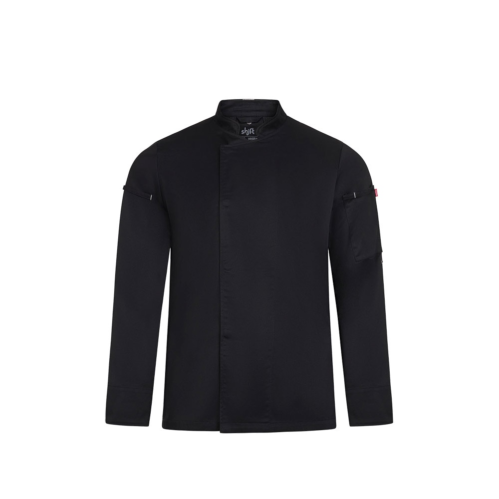 VL AGNI. Jaleca de cozinha (190 g/m²) unisexo, em algodão (35%) e poliéster reciclado (65%)