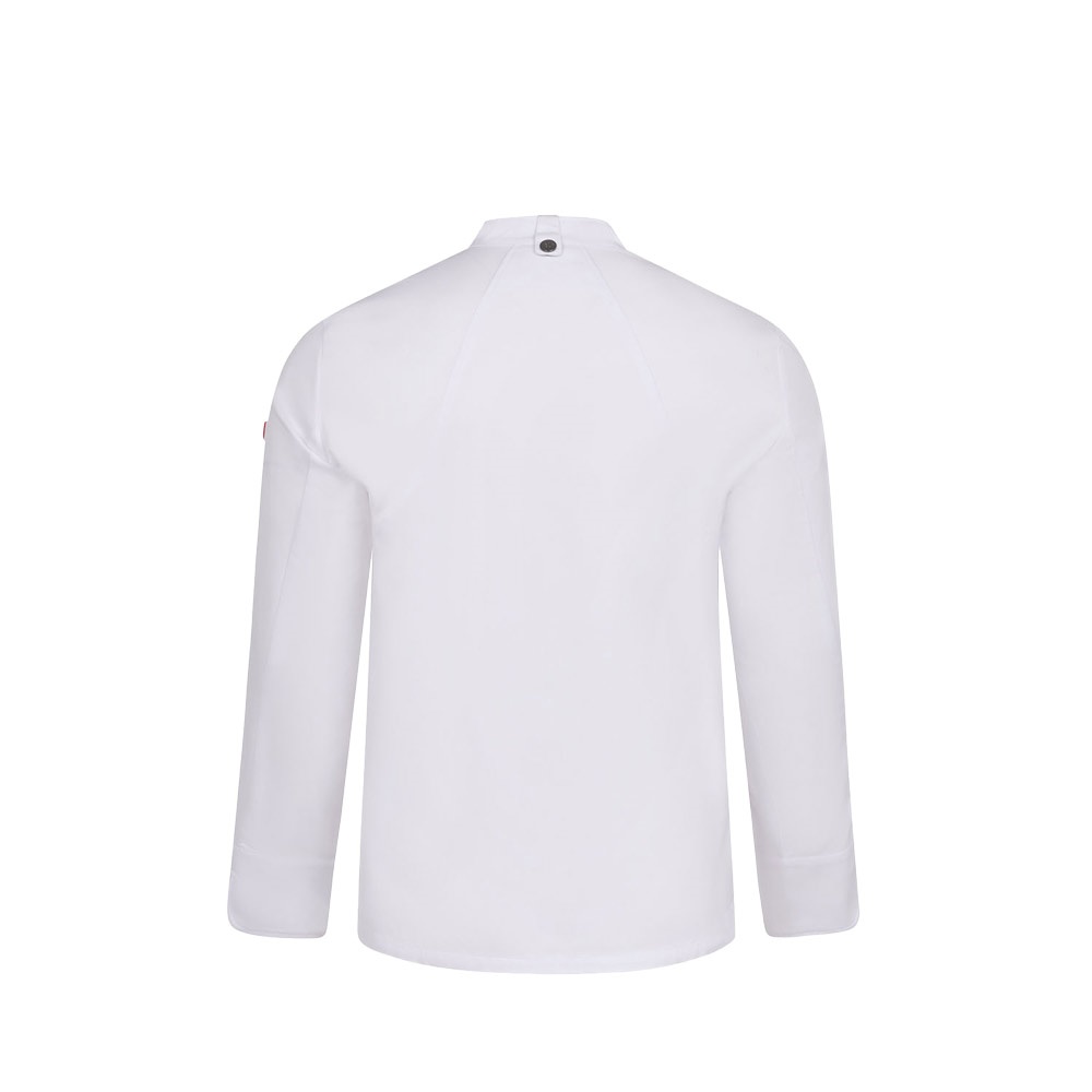 VL AGNI. Veste de cuisine unisexe (190 g/m²) en coton (35 %) et polyester recyclé (65 %)