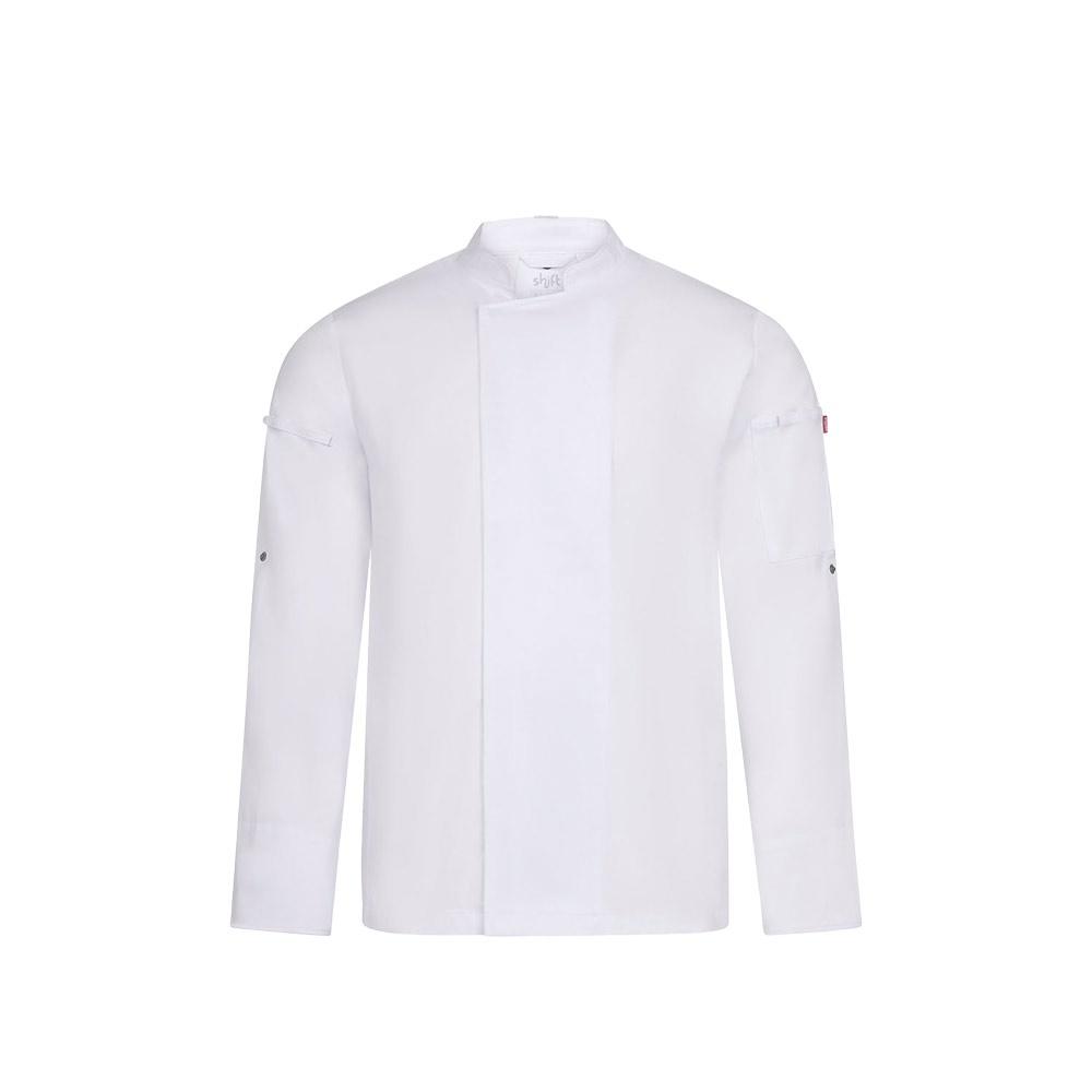 VL AGNI. Jaleca de cozinha (190 g/m²) unisexo, em algodão (35%) e poliéster reciclado (65%)