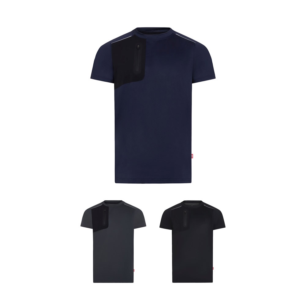 VL RHEA. T-shirt técnica em waffle (110 g/m²), em poliéster 100% reciclado