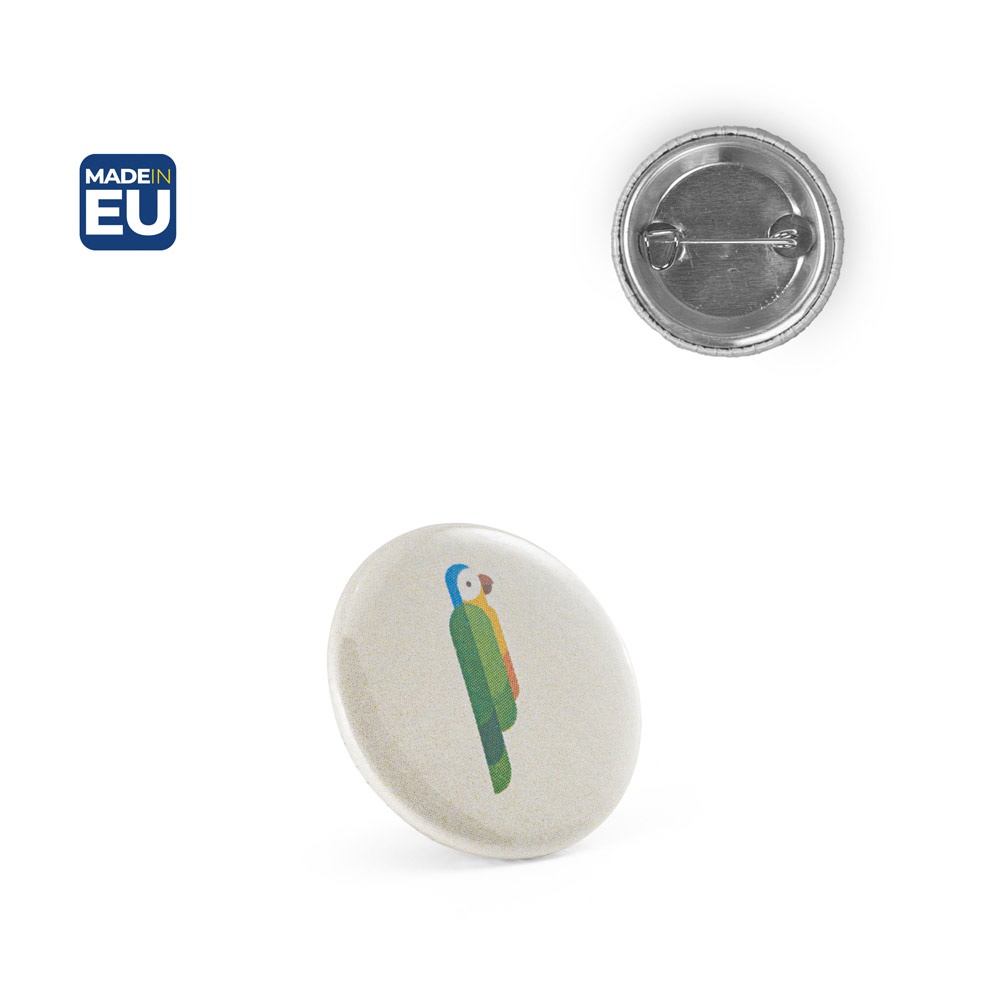 Button P'IN 1. Pin redondo com alfinente