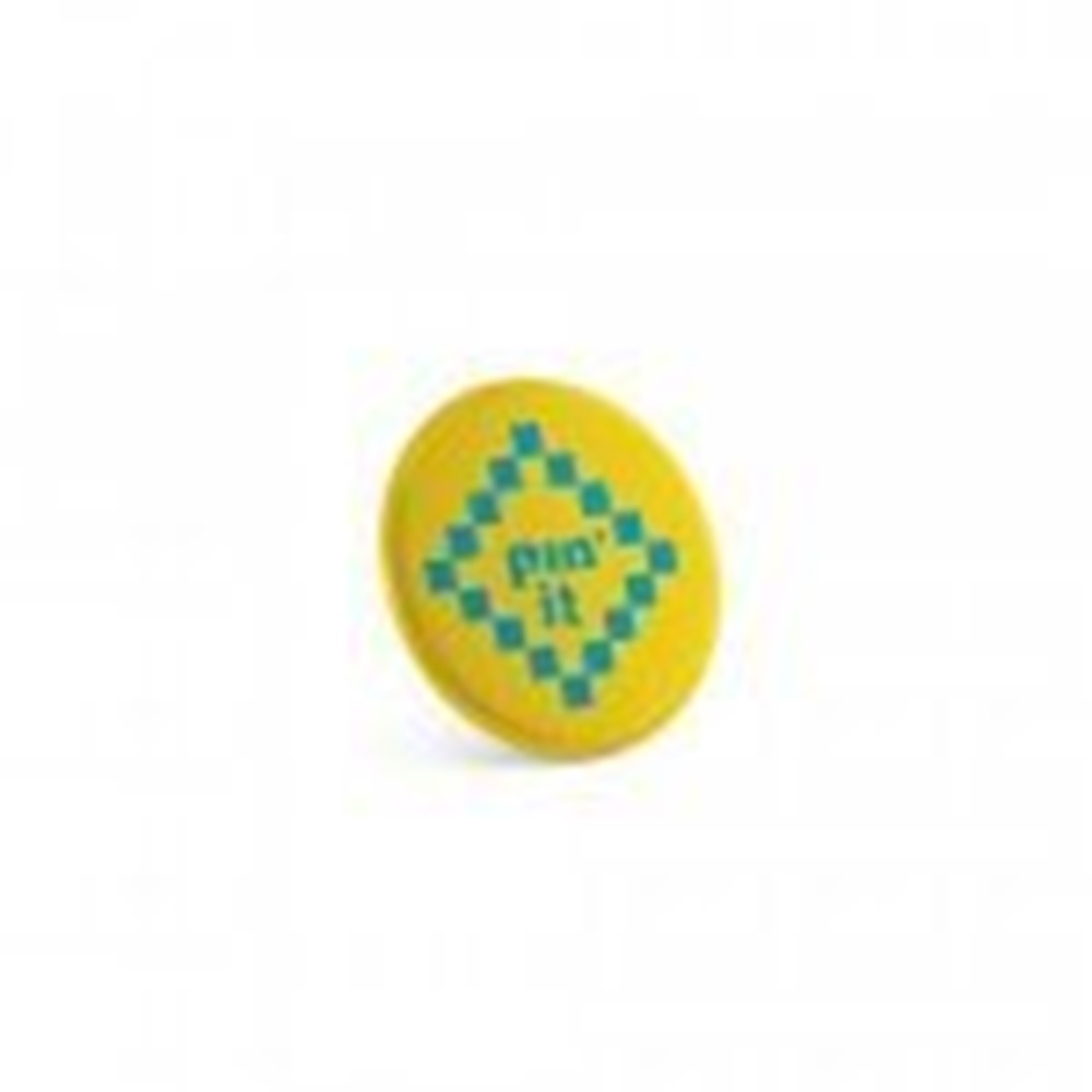 Vue 3 de Button PIN 3. Pin's rond avec épingle