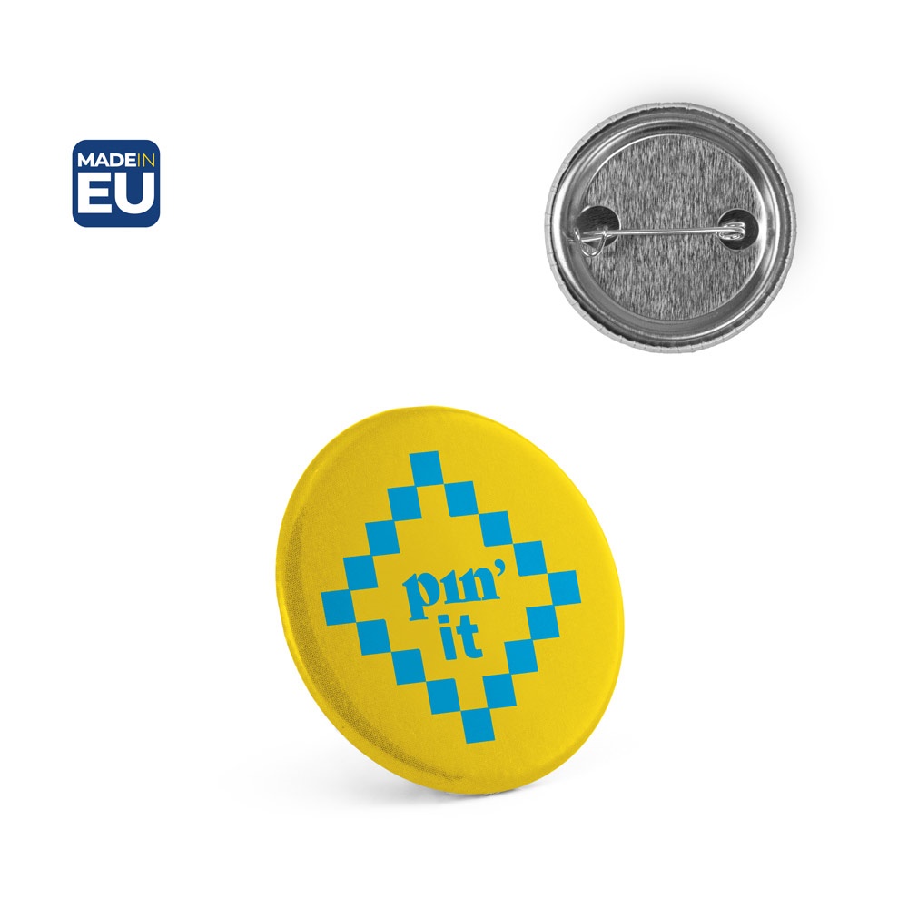 Button P'IN 3. Pin redondo com alfinente