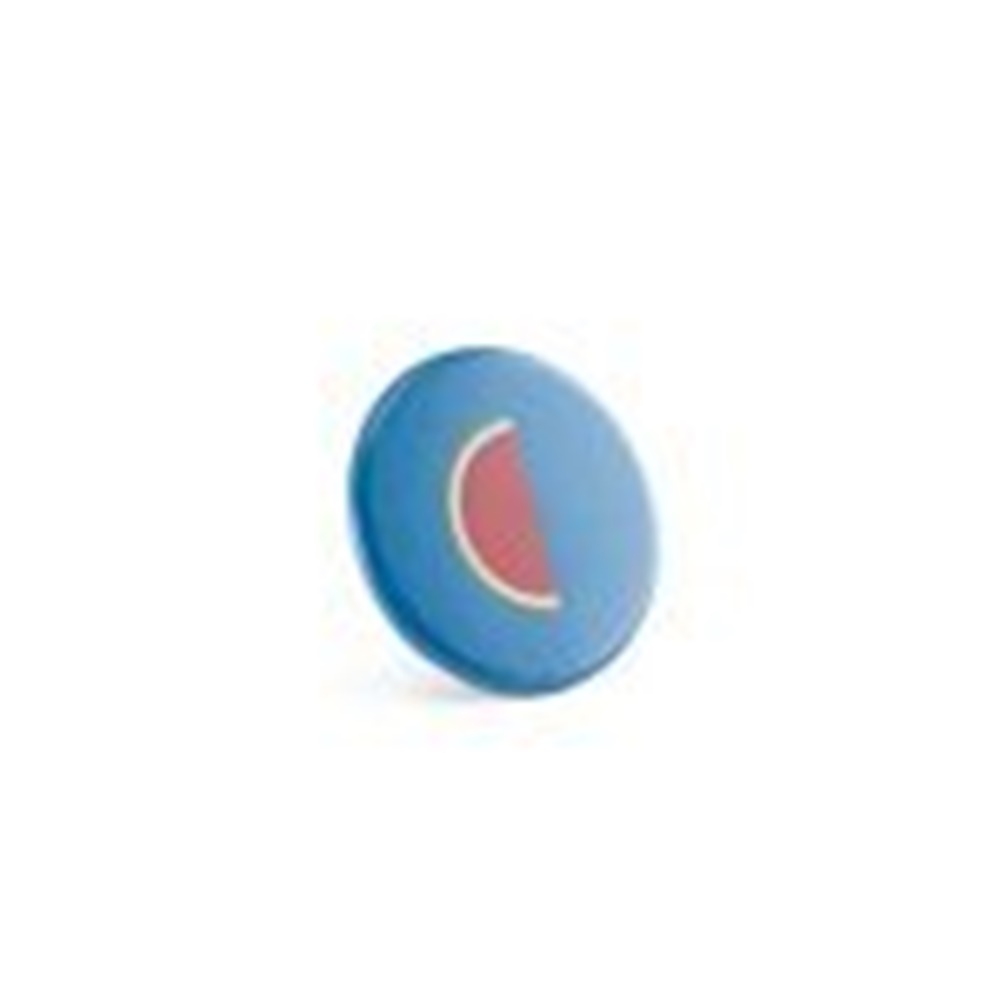 Vue 3 de Button PIN 5. Pin's rond avec fermeture magnétique