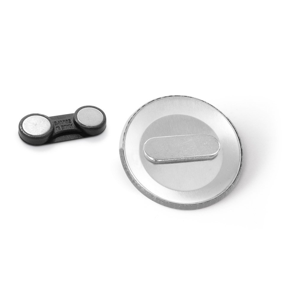 Vue 5 de Button PIN 11. Pin's rond avec doubles fermetures magnétique