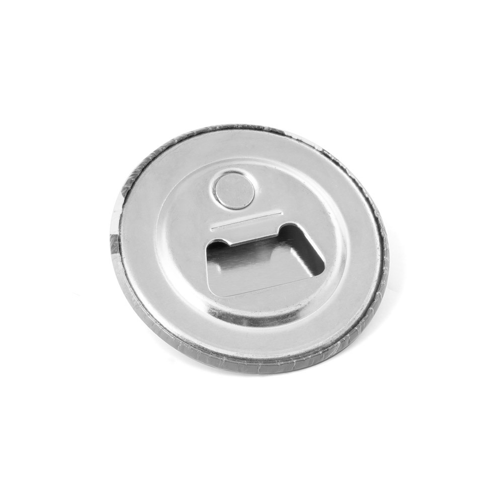 Vue 4 de Button PIN 12. Pin's rond avec aimant et décapsuleur