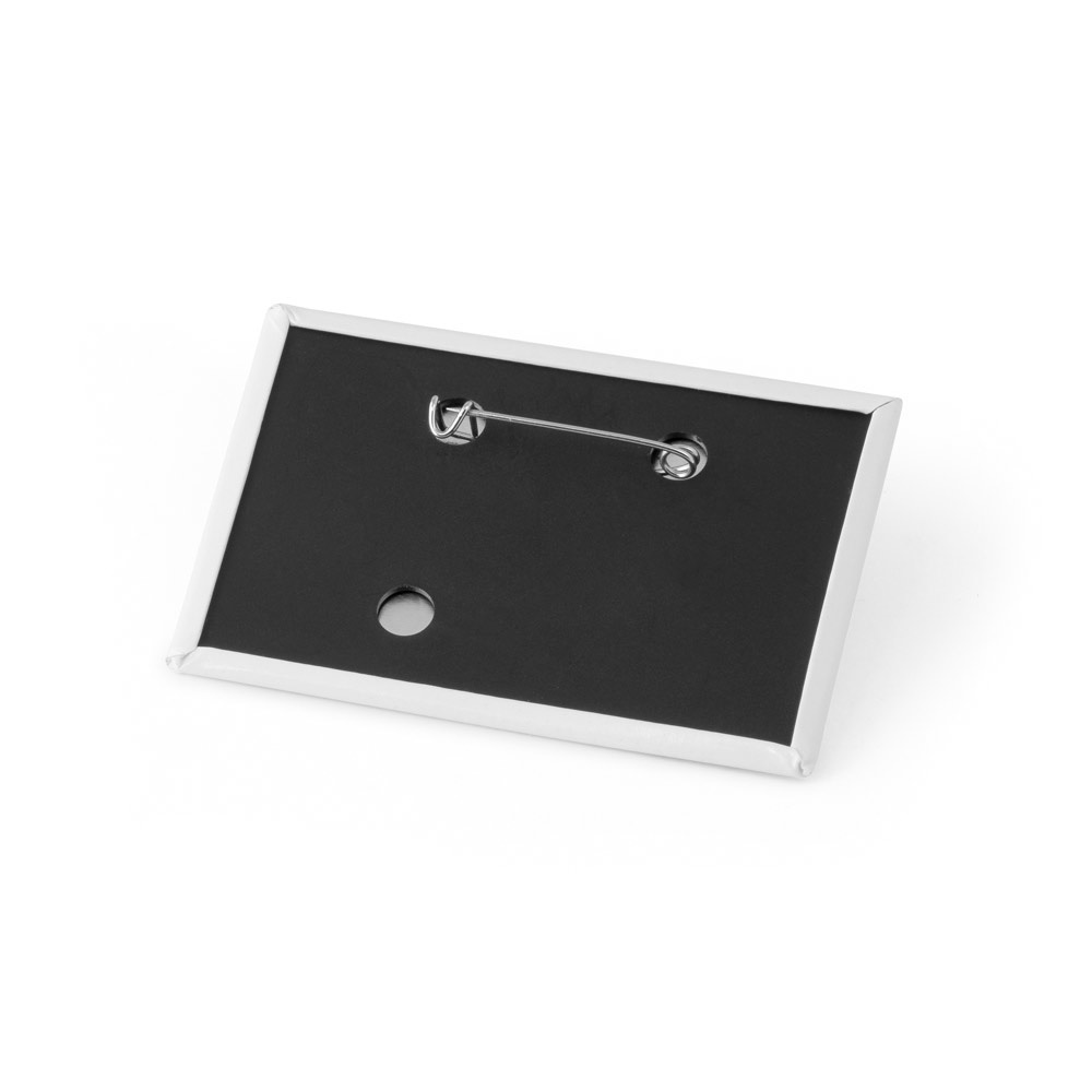 Vue 4 de Button PIN 14. Pin's rectangulaire horizontal avec épingle