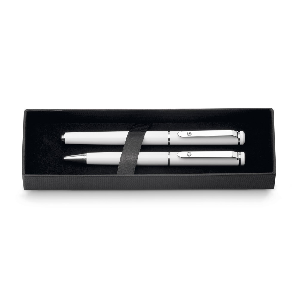 CALIOPE SET. KIt roller et stylo bille en métal