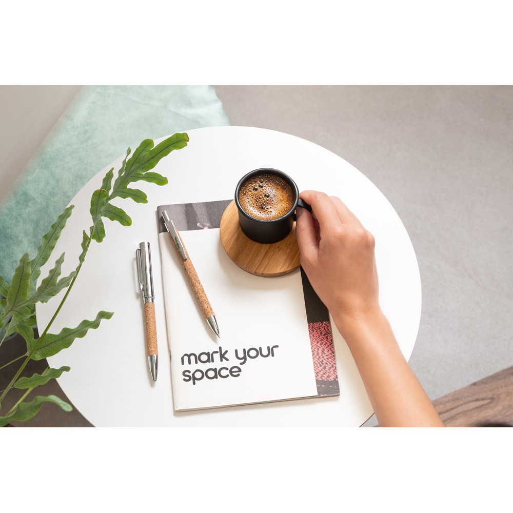 NATURA. Stylo en liège et aluminium avec clip