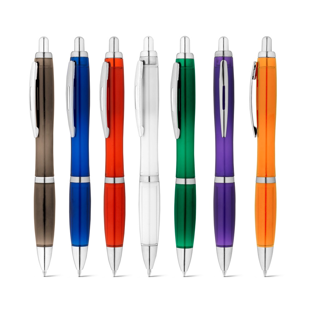 SWING rPET. Stylo bille en PET recyclé (100% rPET) avec attache métallique