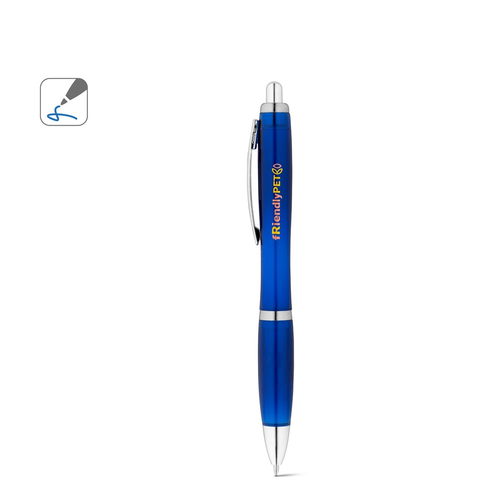 Vue 13 de SWING rPET. Stylo bille en PET recyclé (100% rPET) avec attache métallique